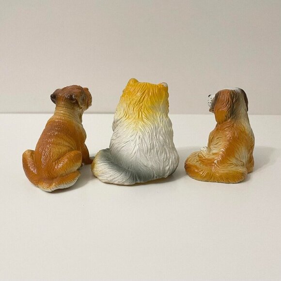 Vintage 80s 90s New Ray Novelty Dogs and Cat Rubber Animal Toys - Picture 2 of 16